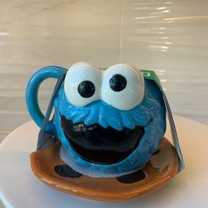 Cookie Monster Mug & Plate Set